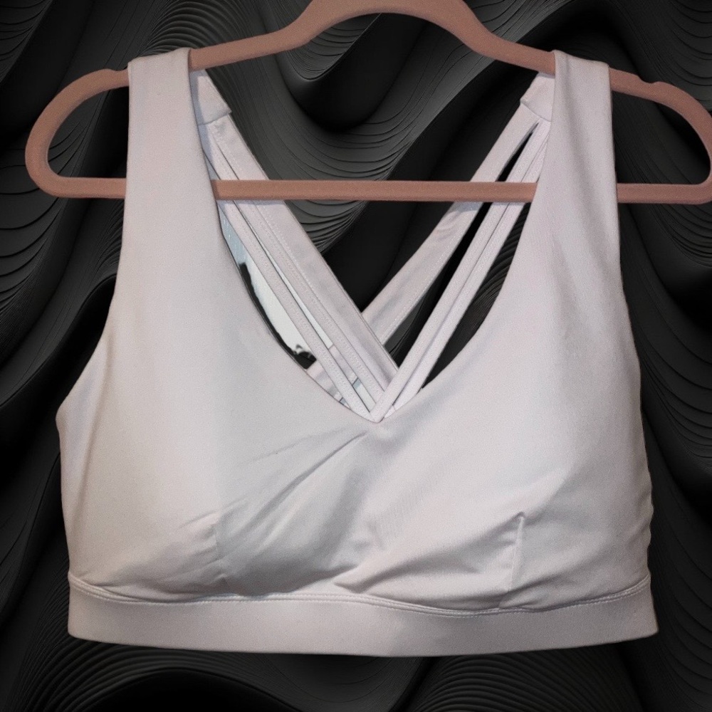 NWT Ideology White Strappy Sports Bra 1X
